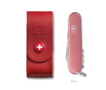 Victorinox Opbergtasje rood leder