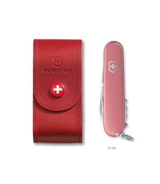 Victorinox Opbergtasje rood leder
