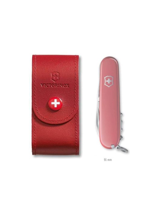 Victorinox Opbergtasje rood leder