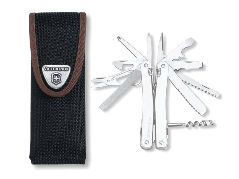 Victorinox opbertasje zwart nylon - voor SwissTool Spirit X Plus