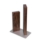 Kai magneetblok in walnoot/rvs voor 4 messen - STH-4.1