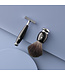 Muhle Vivo scheerset in zwart edelhars - safety razor - kwast black fibre