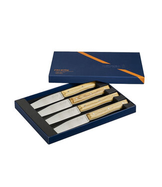 Opinel Facette 4 steakmessen - olijfhout