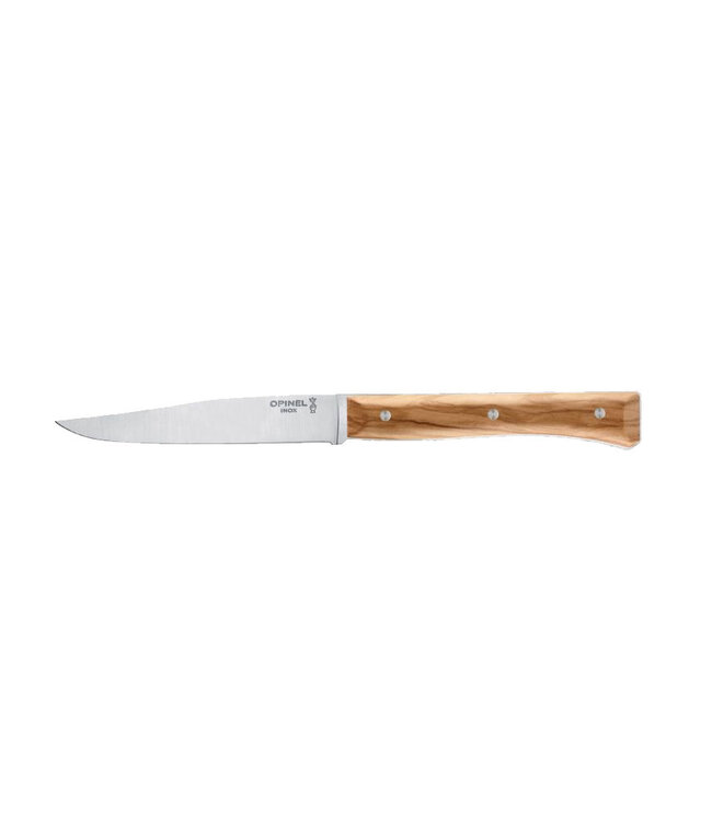 Opinel Facette 4 steakmessen - olijfhout