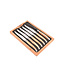Laguiole en Aubrac 6 steakmessen olijfhout - mat
