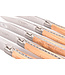 Laguiole en Aubrac 6 steakmessen olijfhout - mat