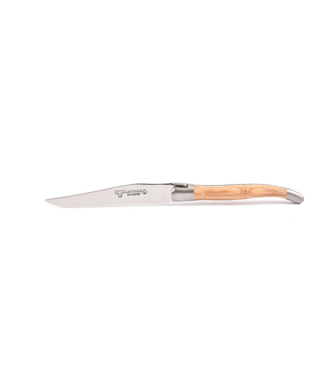 Laguiole en Aubrac 6 steakmessen olijfhout - mat