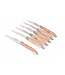 Laguiole en Aubrac 6 steakmessen jeneverbes - mat