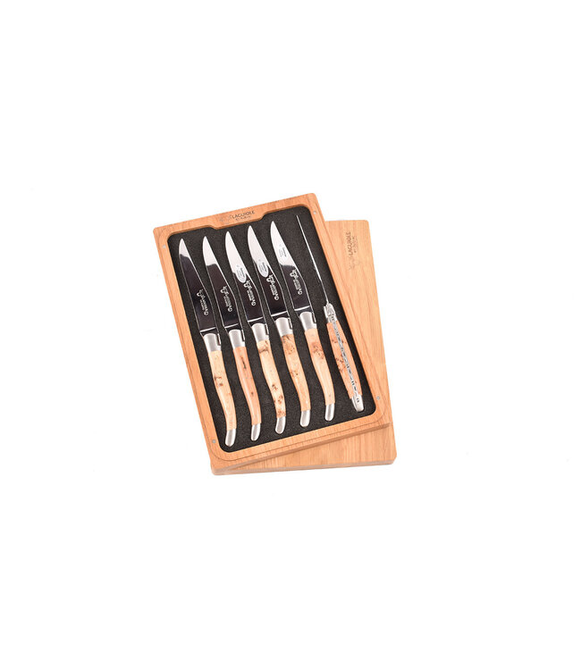 Laguiole en Aubrac 6 steakmessen jeneverbes