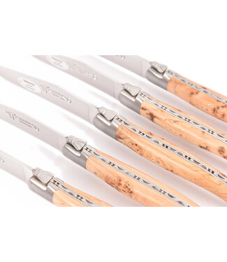 Laguiole en Aubrac 6 steakmessen jeneverbes