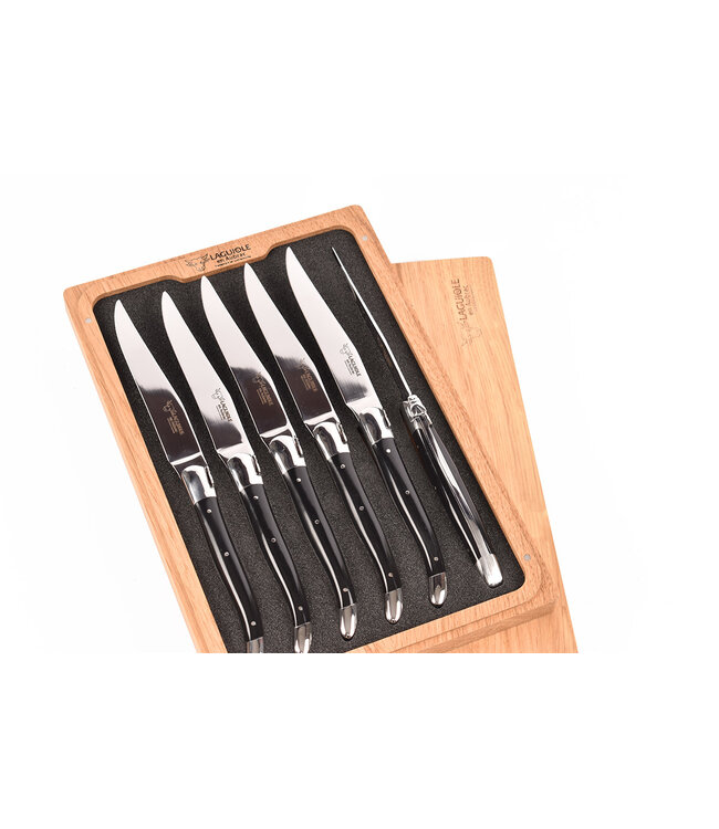 Laguiole en Aubrac 6 steakmessen corian