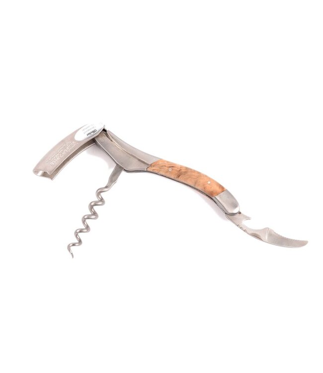 Laguiole en Aubrac kurkentrekker met heft in olijfhout - mat