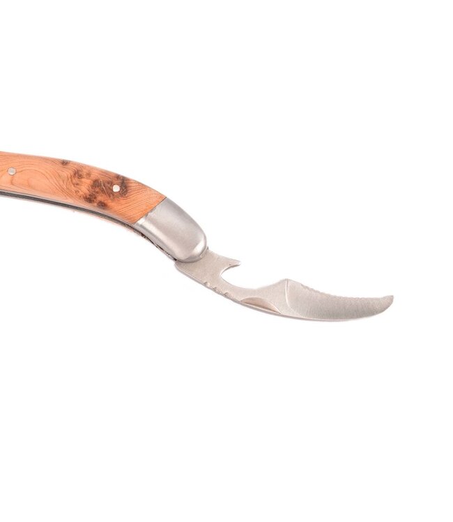 Laguiole en Aubrac kurkentrekker met heft in jeneverbes - mat