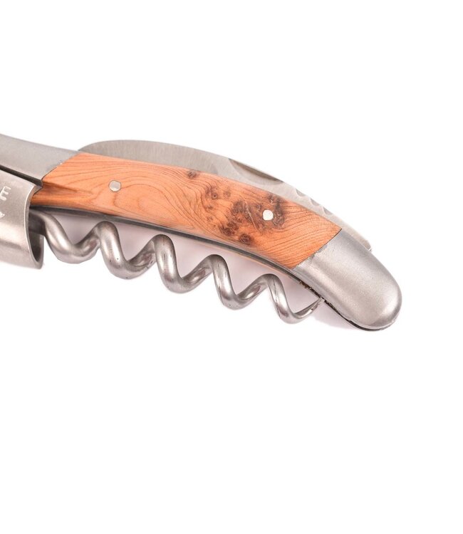 Laguiole en Aubrac kurkentrekker met heft in jeneverbes - mat