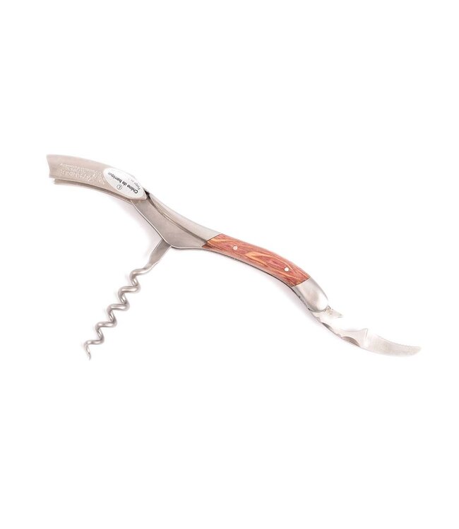 Laguiole en Aubrac kurkentrekker met heft in chêne de barrique - mat