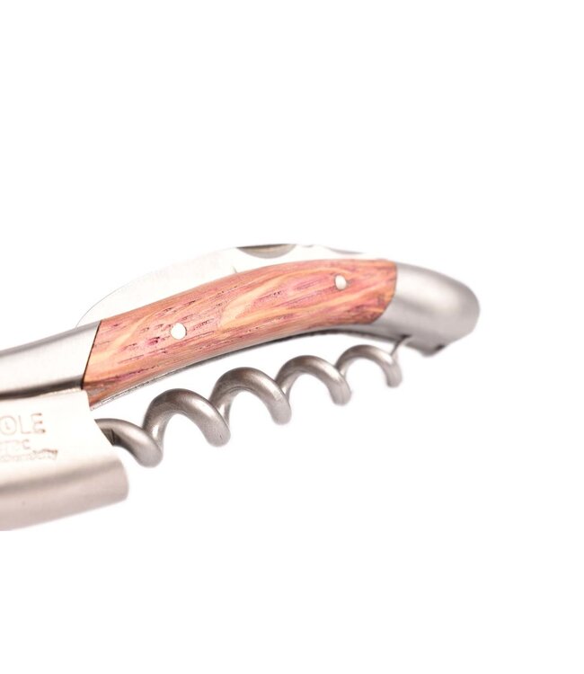 Laguiole en Aubrac kurkentrekker met heft in chêne de barrique - mat