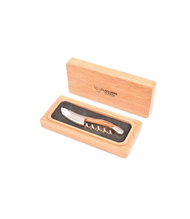 Laguiole en Aubrac kurkentrekker met heft in chêne - mat