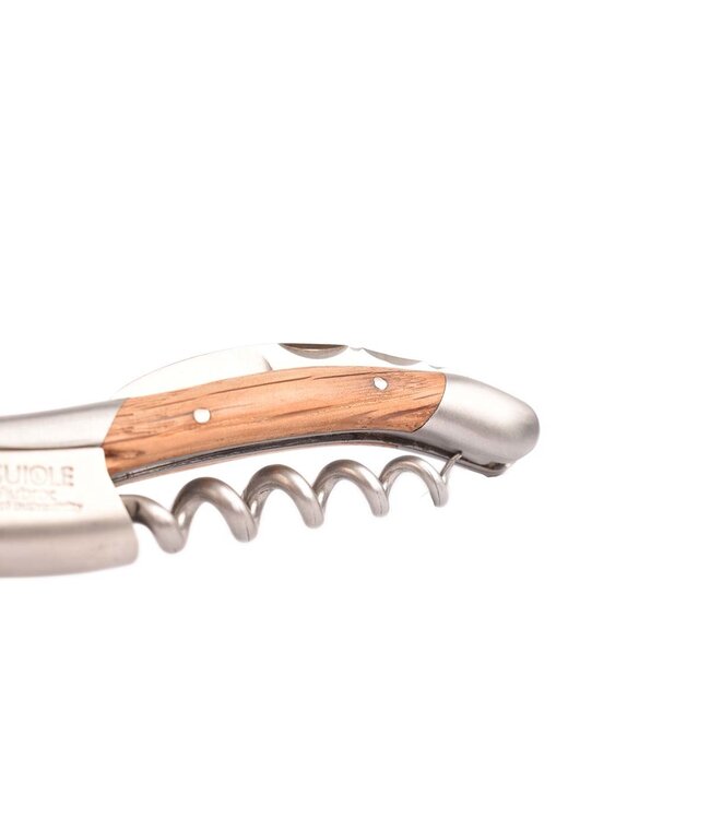 Laguiole en Aubrac kurkentrekker met heft in eik - mat