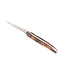 Laguiole en Aubrac 12 cm wortelhout van walnoot - 'frelon' bij - plein manche - mat