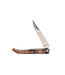 Laguiole en Aubrac 12 cm wortelhout van walnoot - 'frelon' bij - plein manche - mat