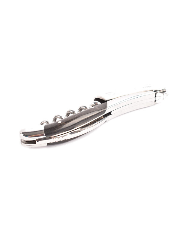 Laguiole en Aubrac kurkentrekker met heft in ebbenhout - glanzend