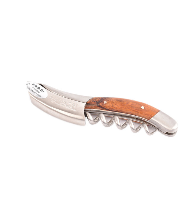 Laguiole en Aubrac kurkentrekker met heft in bois de fer - mat