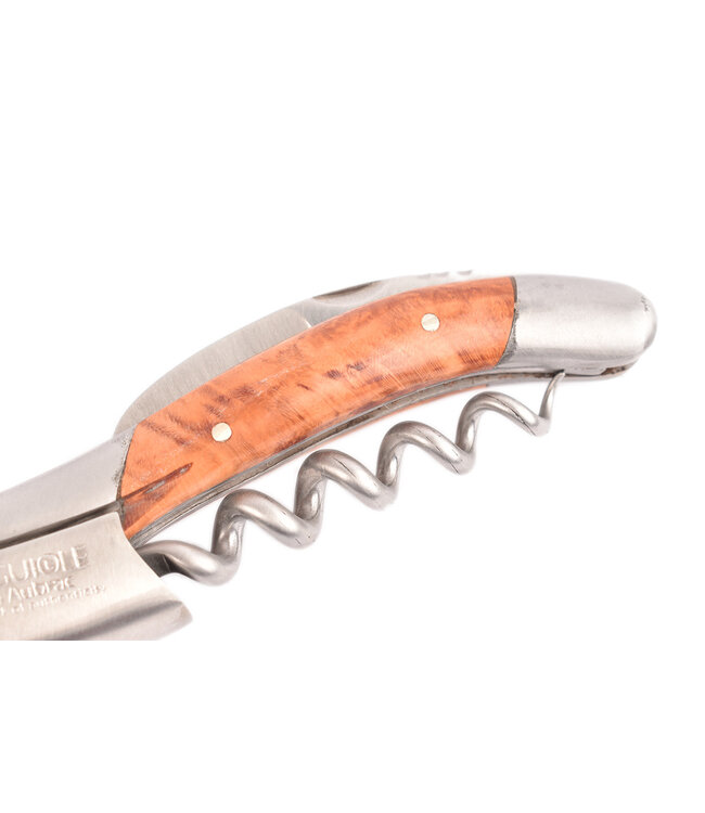 Laguiole en Aubrac kurkentrekker met heft in bruyere - mat