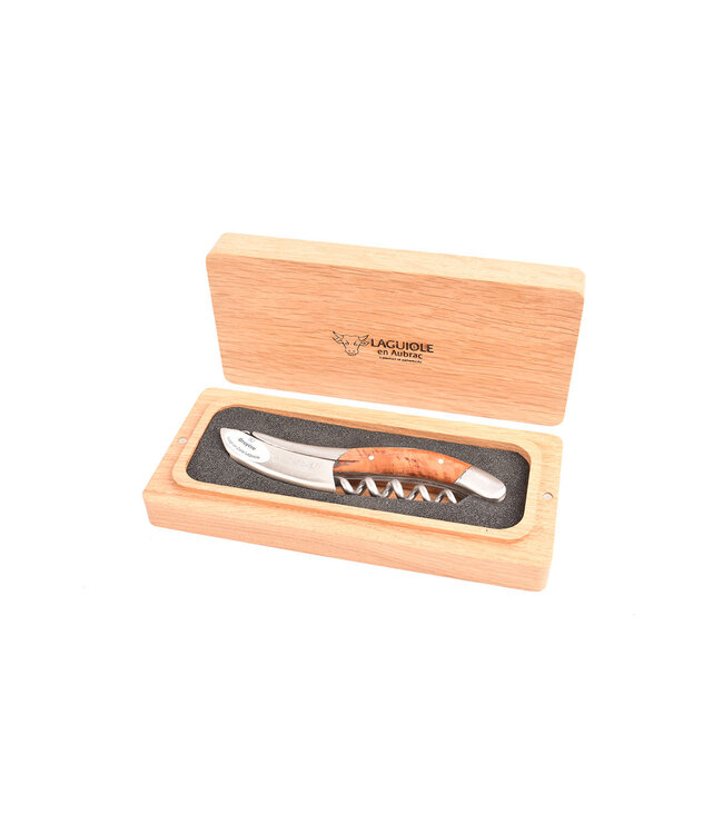 Laguiole en Aubrac kurkentrekker met heft in bruyere - mat