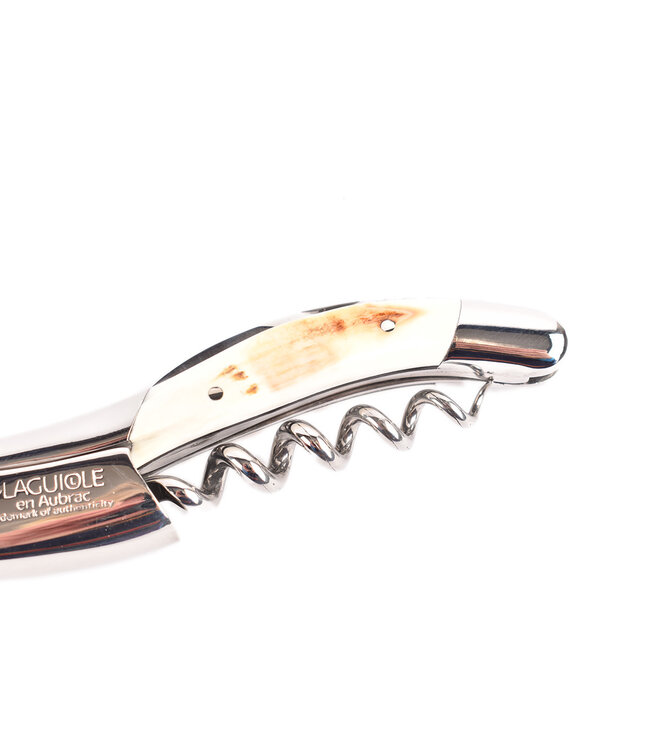 Laguiole en Aubrac kurkentrekker met heft in phacochere - glanzend