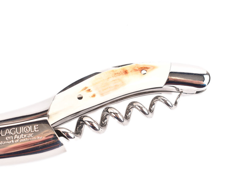 Laguiole en Aubrac kurkentrekker met heft in phacochere - glanzend