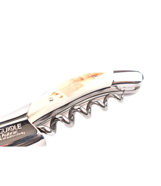 Laguiole en Aubrac kurkentrekker met heft in phacochere - glanzend