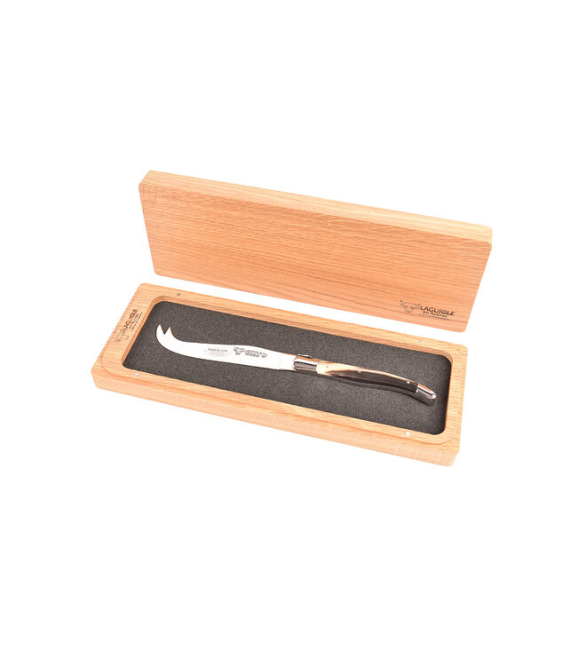 Laguiole en Aubrac kaasmes met heft in punthoorn