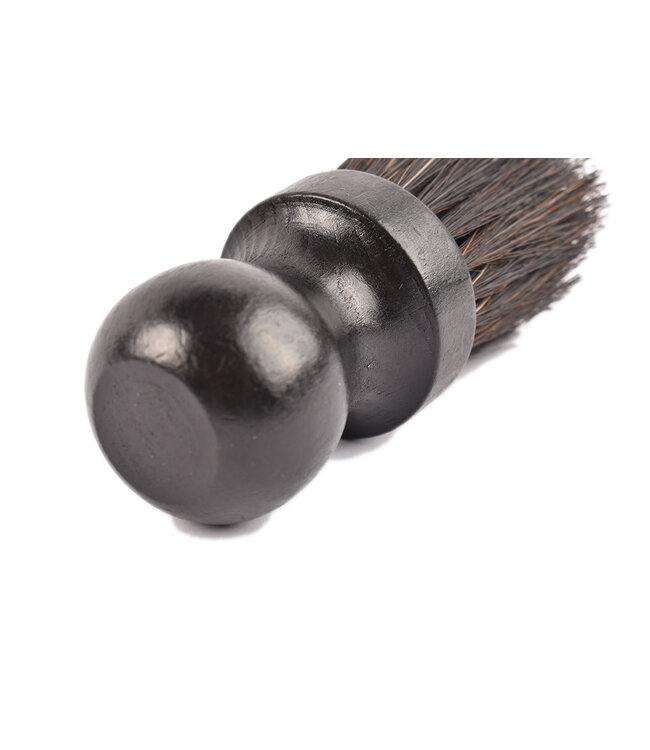 Keller nekhaarborstel met zwart handvat en paardenhaar