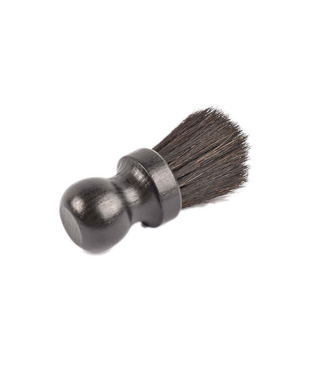 Keller nekhaarborstel met zwart handvat en paardenhaar