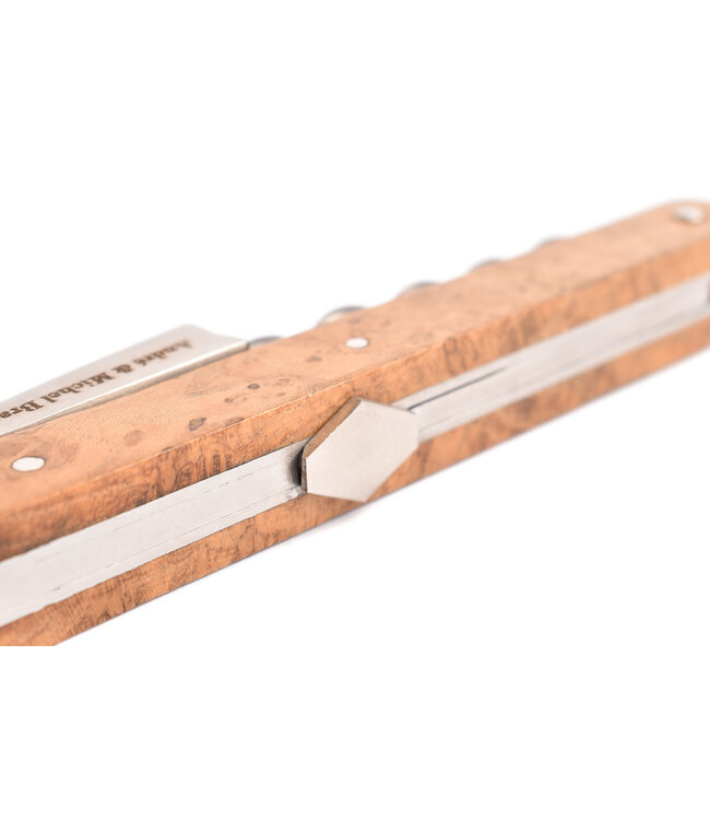 Laguiole en Aubrac kurkentrekker André & Michel Bras met heft in teck - mat