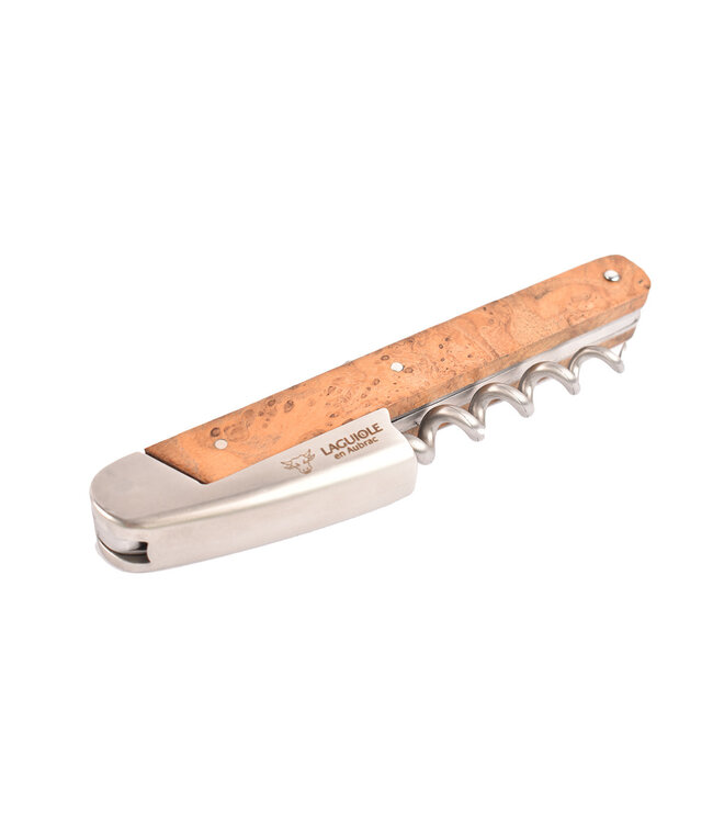 Laguiole en Aubrac kurkentrekker André & Michel Bras met heft in teck - mat