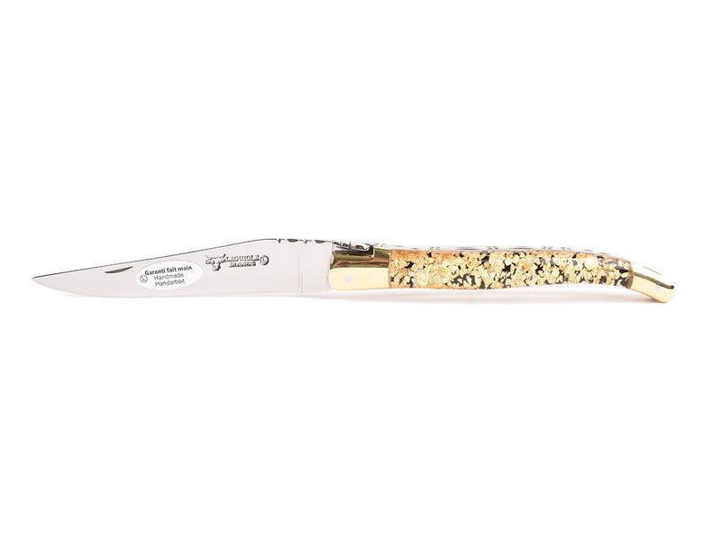 Laguiole en Aubrac 12cm goud schilfers - messing