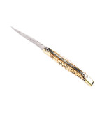 Laguiole en Aubrac 12cm goud schilfers - messing