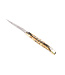 Laguiole en Aubrac 12cm acryl met goud schilfers - messing