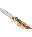 Laguiole en Aubrac 12cm acryl met goud schilfers - messing