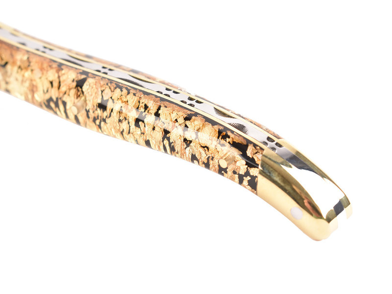 Laguiole en Aubrac 12cm goud schilfers - messing