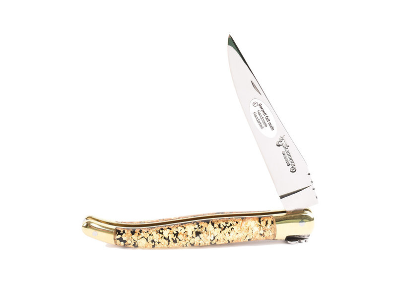 Laguiole en Aubrac 12cm goud schilfers - messing