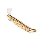 Laguiole en Aubrac 12cm goud schilfers - messing