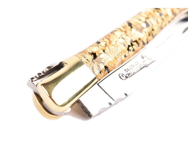 Laguiole en Aubrac 12cm goud schilfers - messing