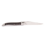 Laguiole en Aubrac 12cm rood carbone - double platines - matte eindstukken