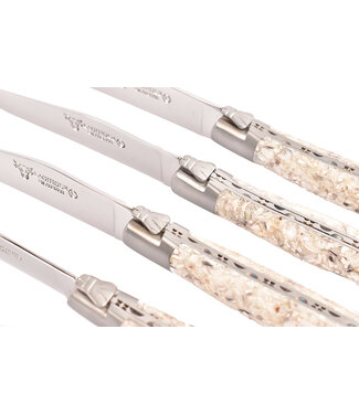 Laguiole en Aubrac 6 steakmessen oesterschelp