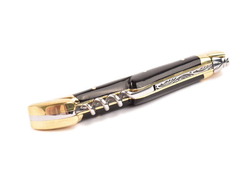 Laguiole en Aubrac 12cm corne pressé met kurkentrekker