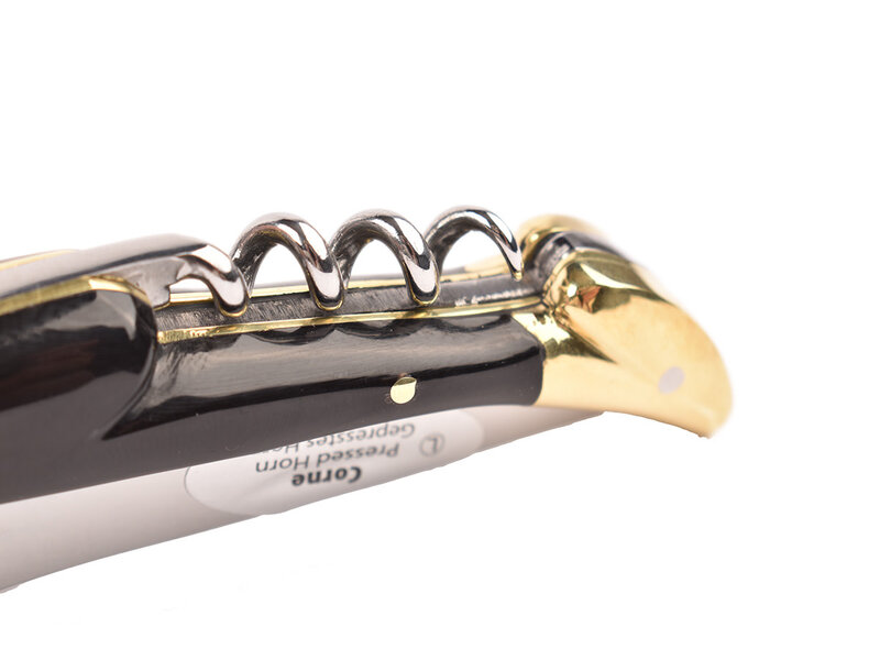 Laguiole en Aubrac 12cm corne pressé met kurkentrekker