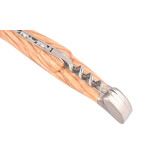 Laguiole en Aubrac 12cm olijfhout met kurkentrekker