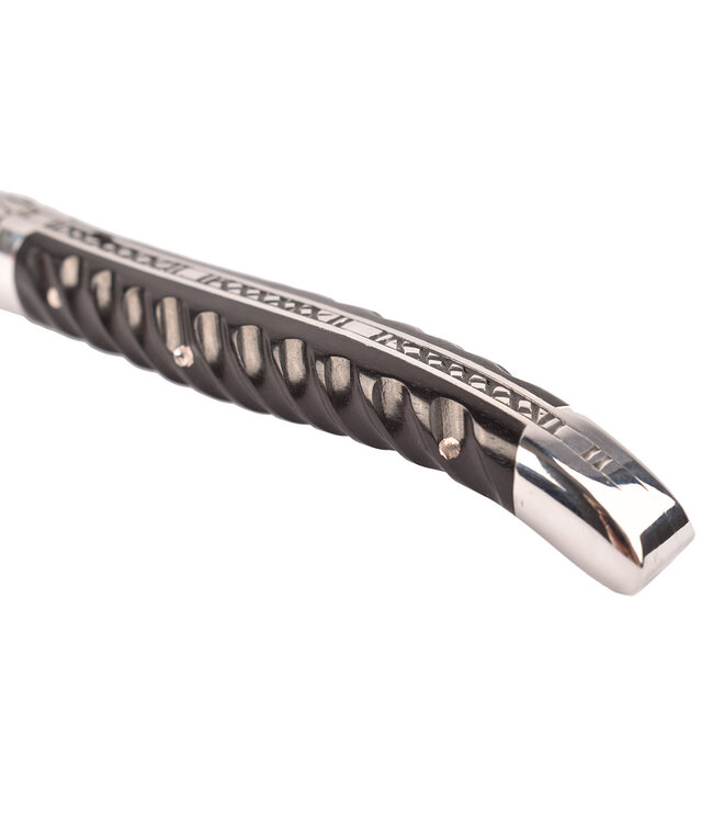 Laguiole en Aubrac 12cm ebben - torsadé - glanzend